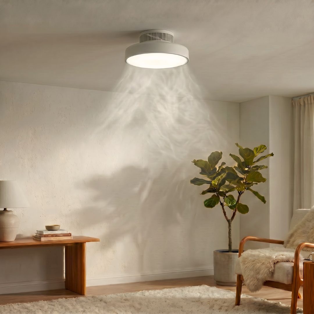 Ventilador plafón LED sin aspas 45W regulable con mando y CCT