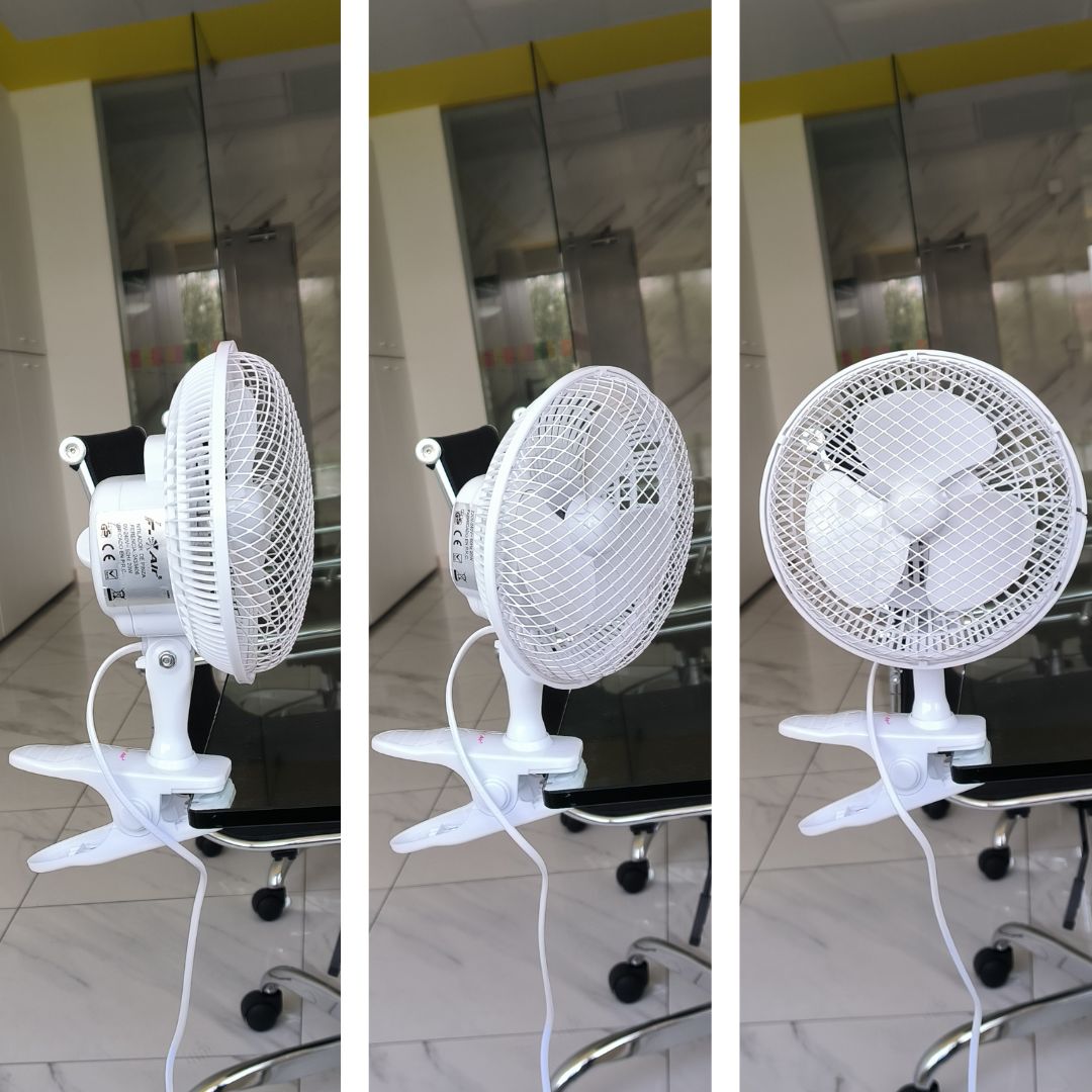 Ventilador de Sobremesa con Pinza de Sujeción 16w con 2 Velocidades