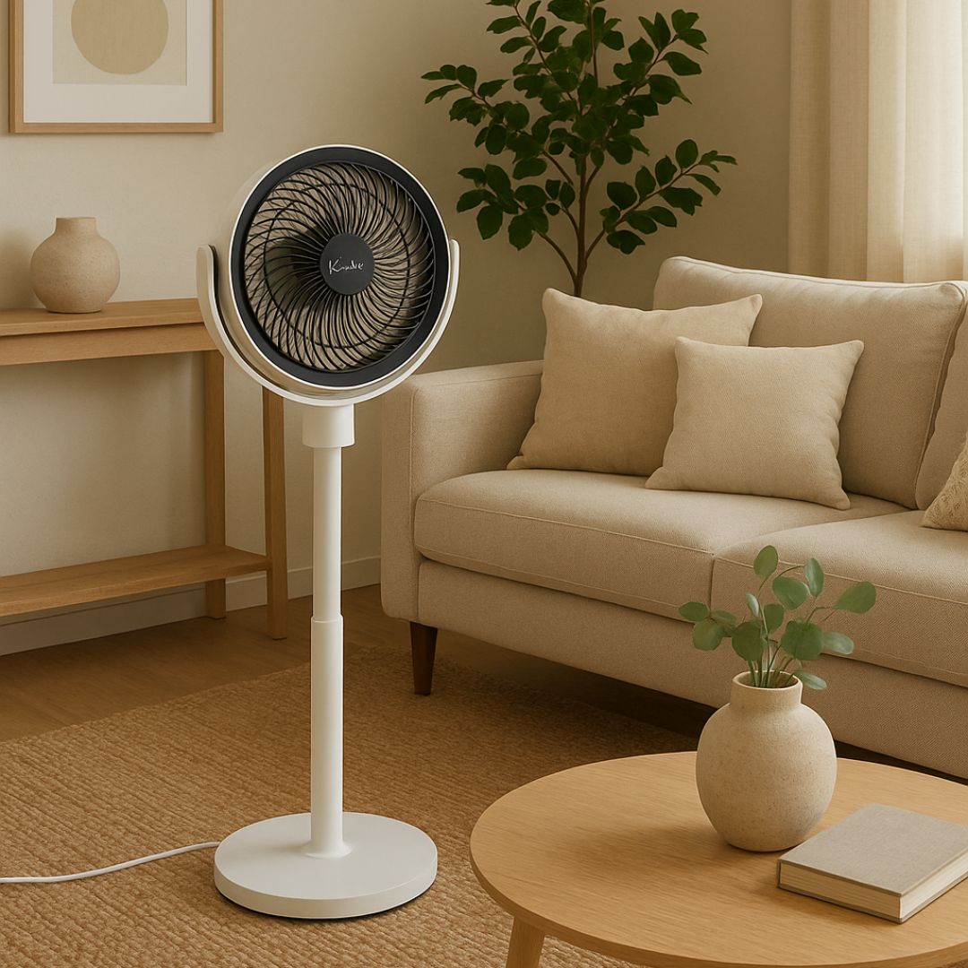 Ventilador de Pie 40w, 3 velocidades,  altura ajustable, oscilación automática