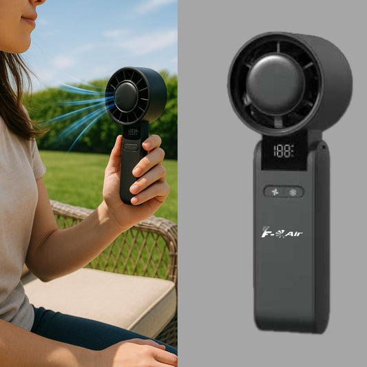 Ventilador portátil com 3 velocidades e USB