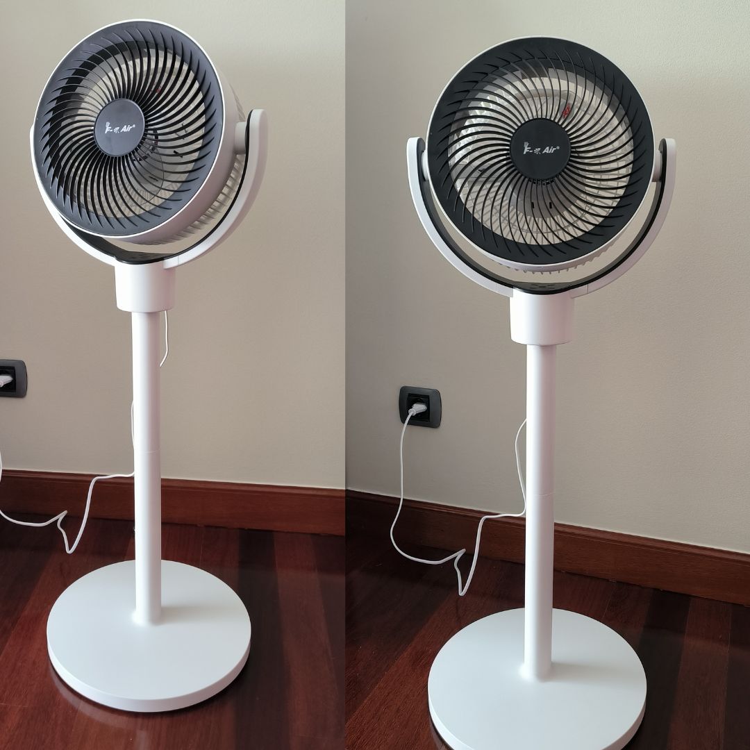 Ventilador de Pie 40w, 3 velocidades,  altura ajustable, oscilación automática