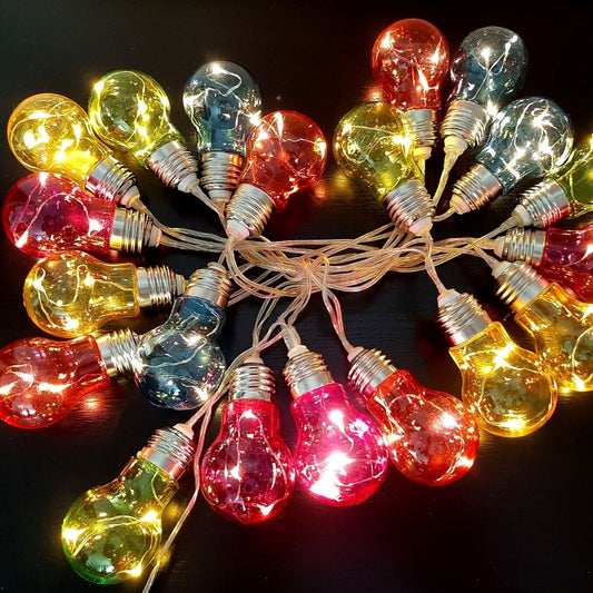 Guirnalda Decorativa Led 20 Bombillas Colores