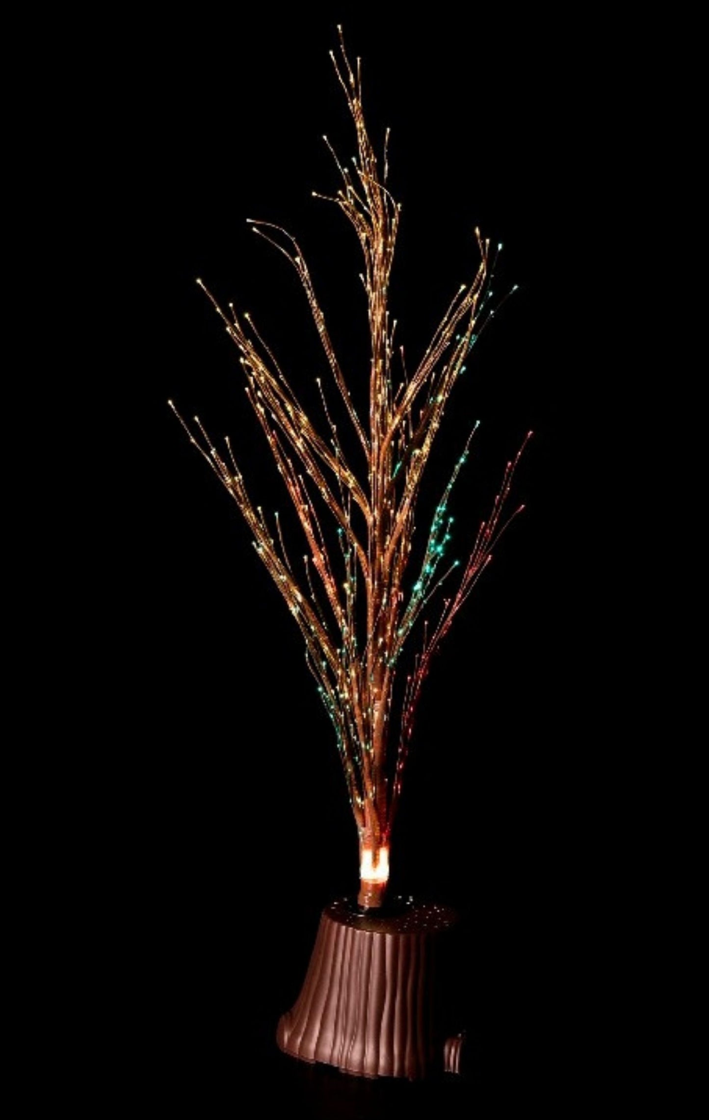 Árbol de Navidad con Fibra Óptica Multicolor 100 cm