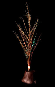 Árbol de Navidad con Fibra Óptica Multicolor 150 cm