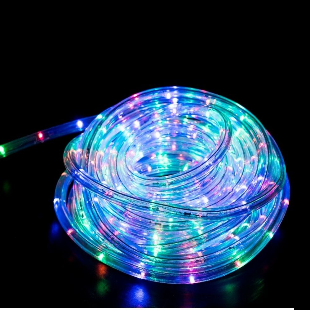 Tubo Luminoso 240 Leds 10 m. con Controlador Efectos Multicolor Exterior