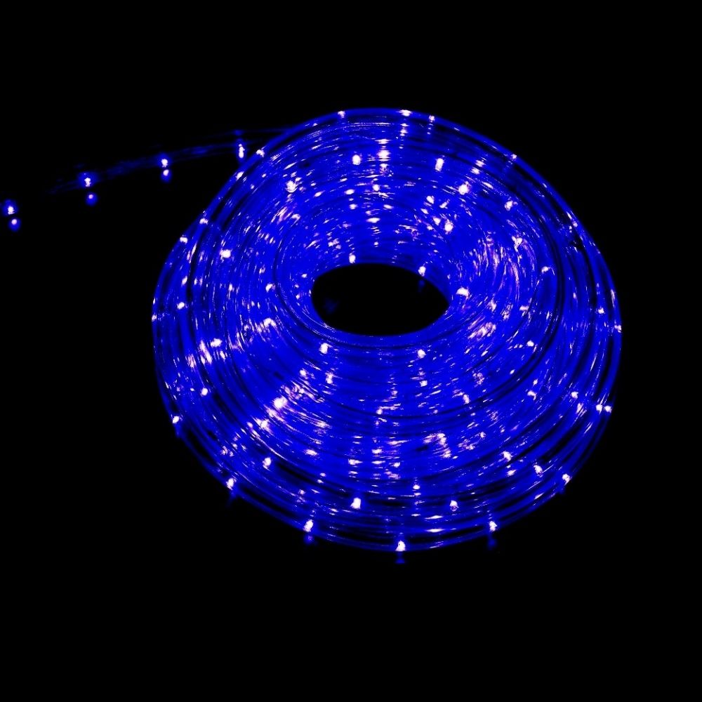 Tubo Luminoso 240 Leds 10 m. con Controlador Efectos Azules Exterior