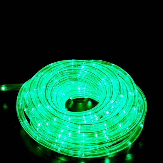 Tubo Luminoso 240 Leds 10 m. con Controlador Efectos Verde Exterior
