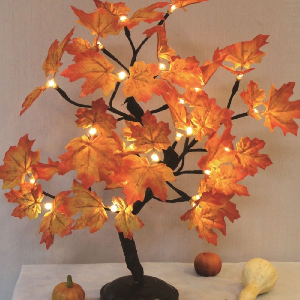 Autumn Maple 24 luzes LED para decoração
