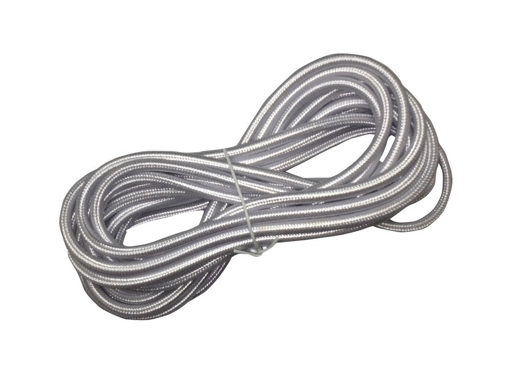 Cable Eléctrico Textil 2 X 0,75mm en Rollo de 5m Plata