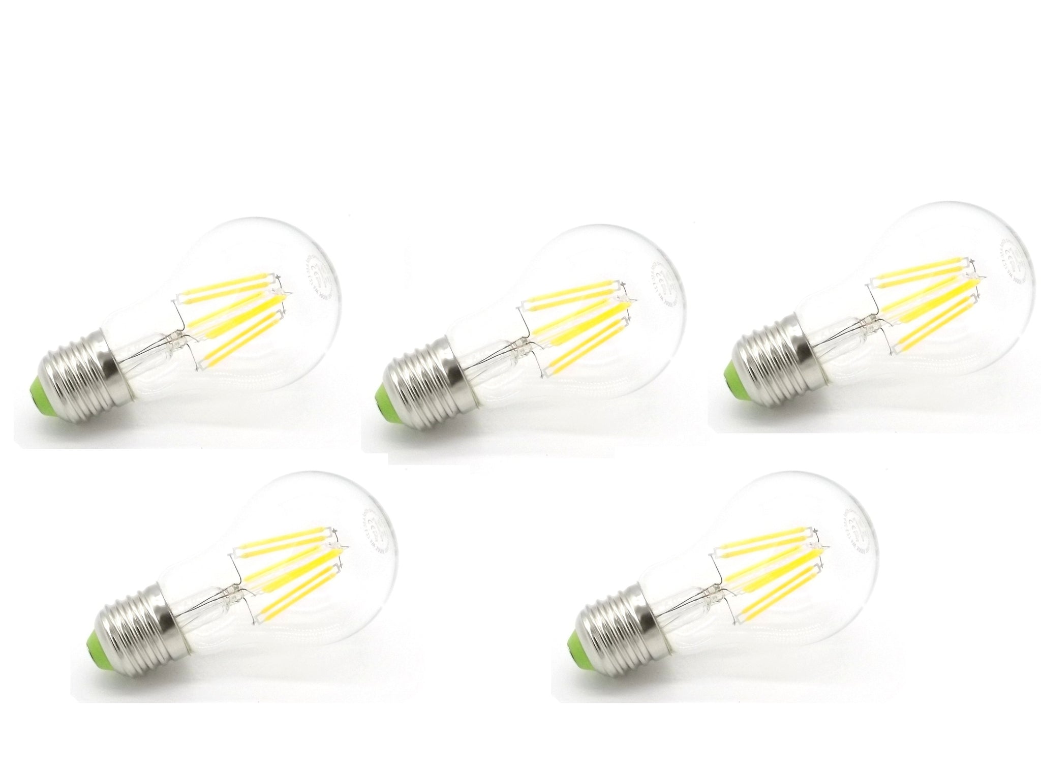 Pack 5 Bombillas Estándar Filamento Led Eco.