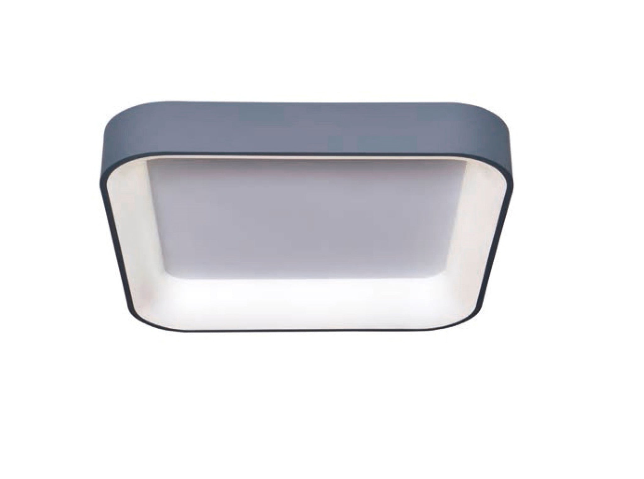 Plafón Led Cuadrado Gris 50W.