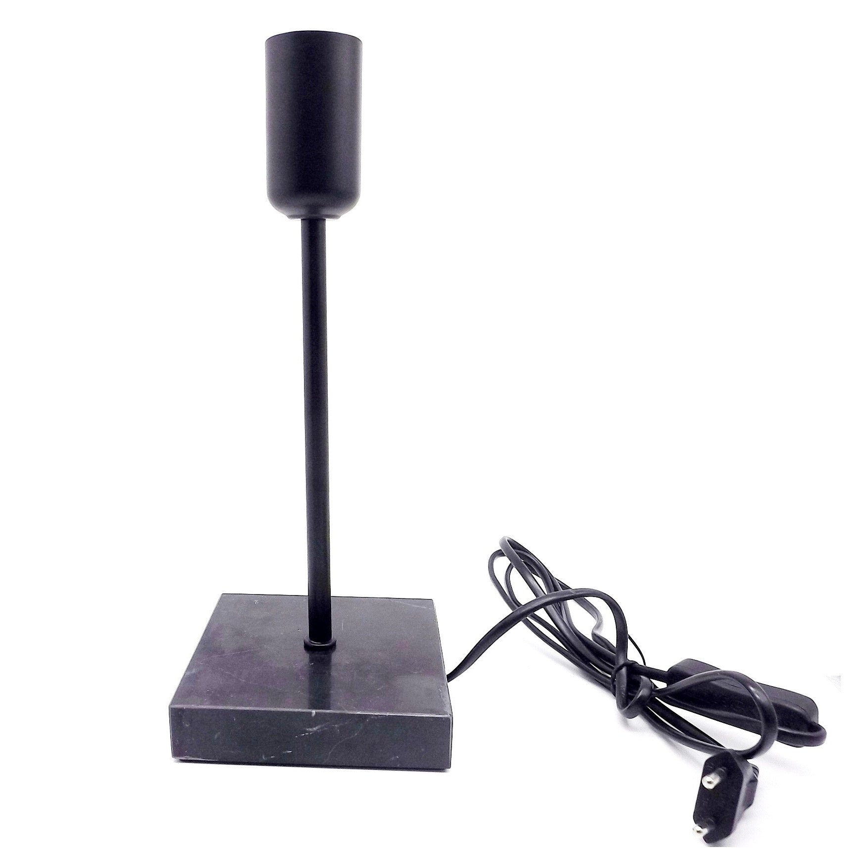 Lámpara Mesa, Base Mármol con Portalámparas Negro E27.