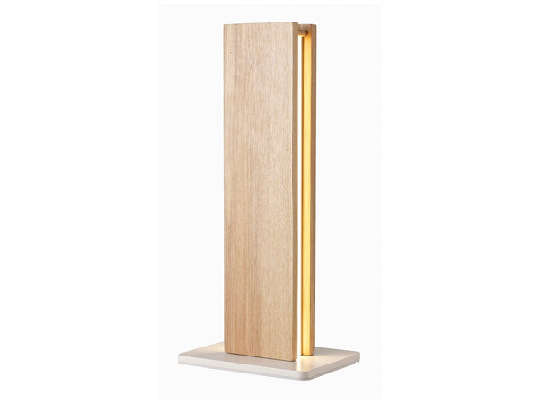 Lámpara de Mesa Led Madera y Blanco 15W 3000k
