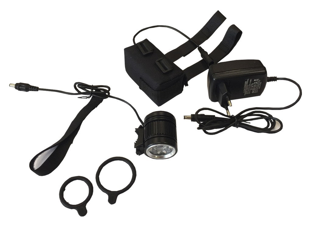 Lanterna frontal LED recarregável de 20 W para bicicleta