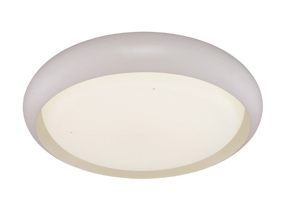 Plafonnier LED rond en aluminium blanc 40w 3000k-4200k