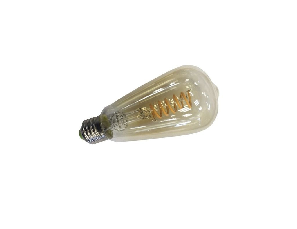 Bombilla Edison Led Filamento Espiral E27 4w 2000k