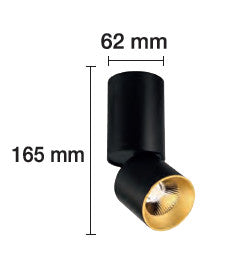Lámpara Techo Tubo  Direccionable 10W 3000K.