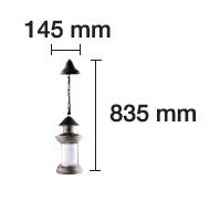 Lámpara Colgante Farol Led Efecto LLama