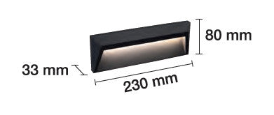 Aplique Led Exterior 1,6W.