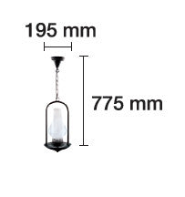 Lámpara Colgante Led Efecto LLama