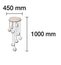 Asdis, Lámpara Techo Led 9x7W.