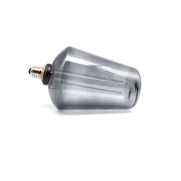 Bombilla Led Vintage E27 4w 1800k con Tulipa en cristal smoky (gris)