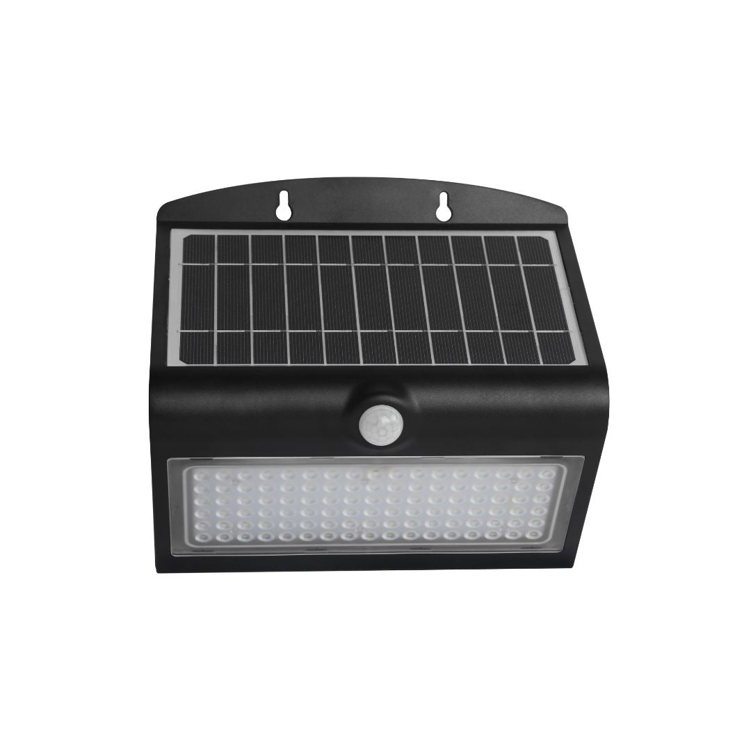 Aplique LED Solar 8W con Sensor de Presencia y Crepuscular IP65