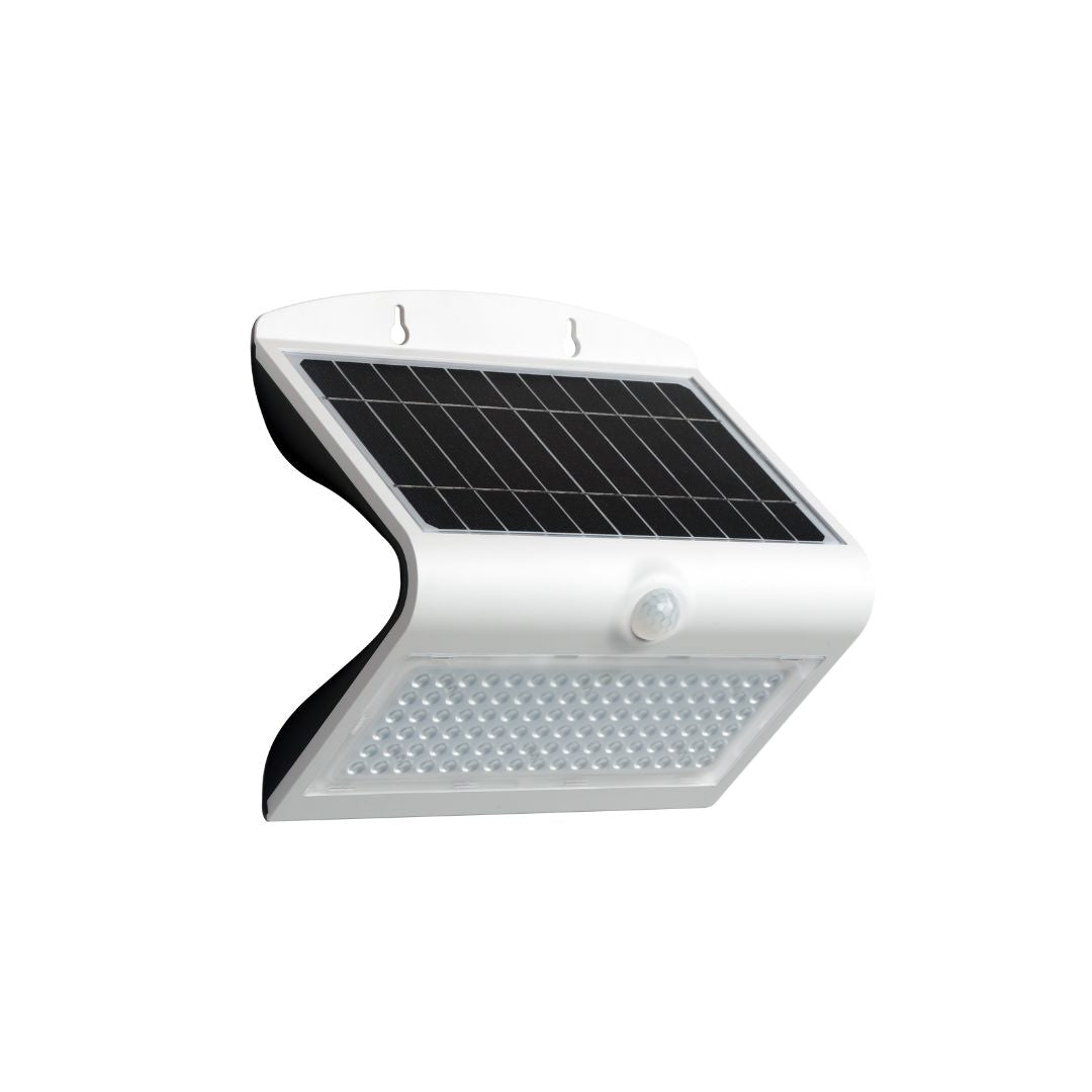 Aplique LED Solar 8W con Sensor de Presencia y Crepuscular IP65