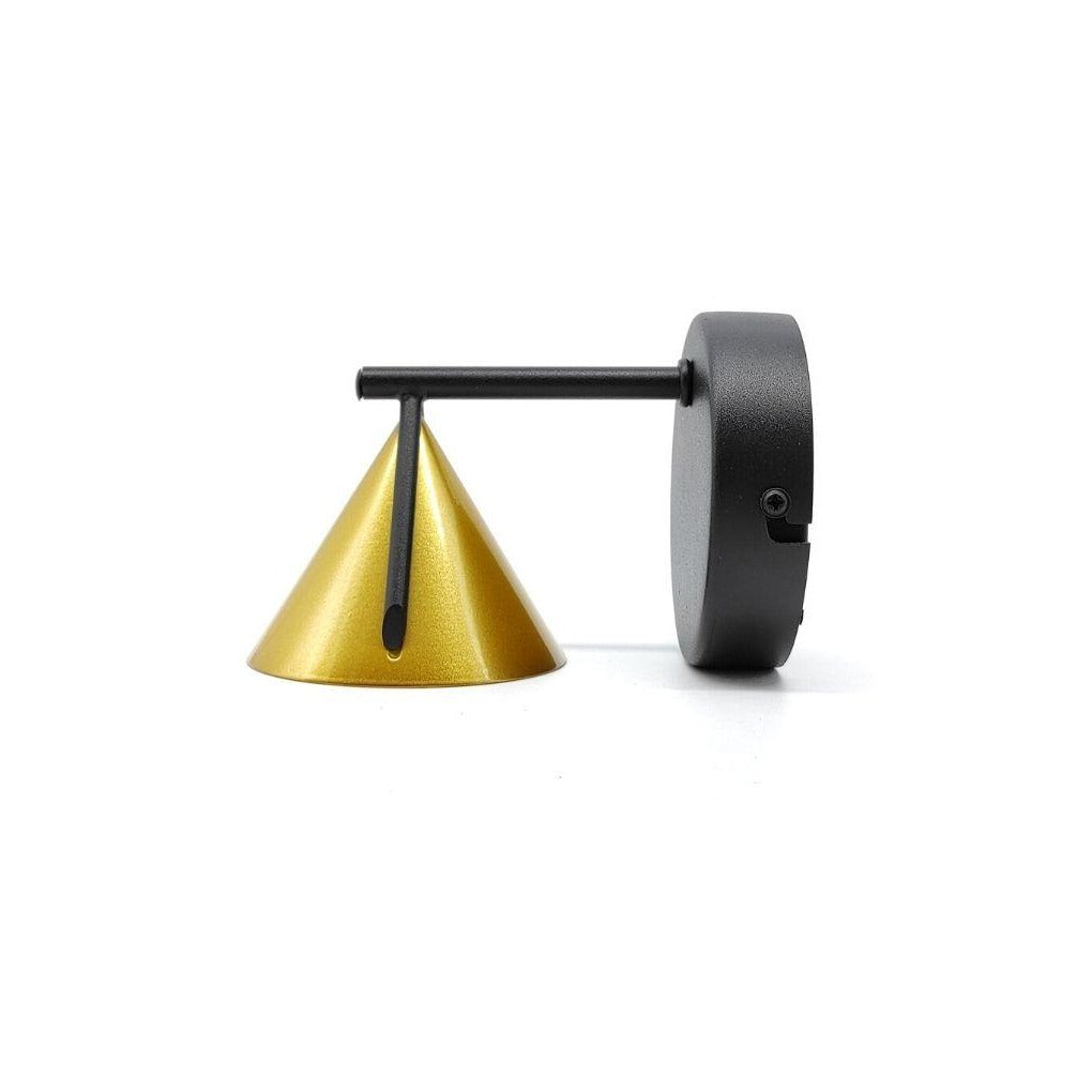 Aplique LED de Pared Emil 3W 3000K en Aluminio Negro y Dorado 1
