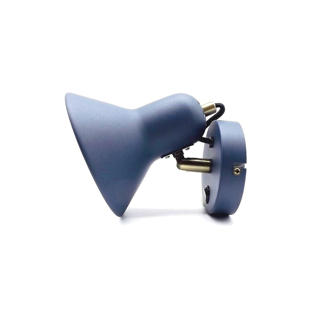 Aplique de Pared con Interruptor Direccionable de Metal azul 1