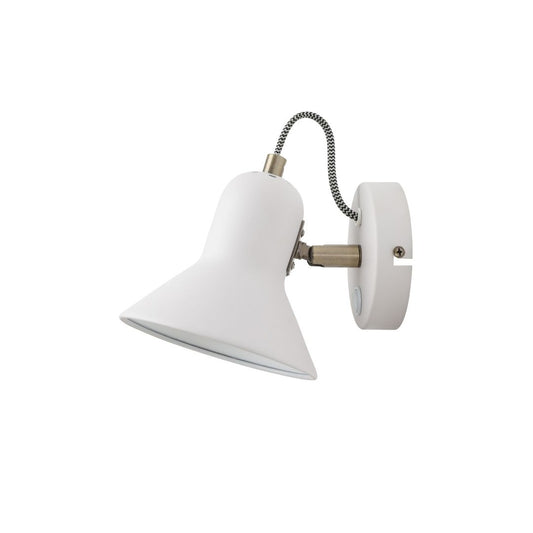Aplique de Pared con Interruptor Direccionable de Metal blanco 1