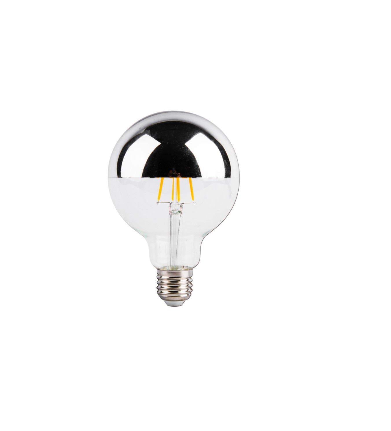 Bombilla Decorativa Filamento Led Cúpula Espejo 8W.