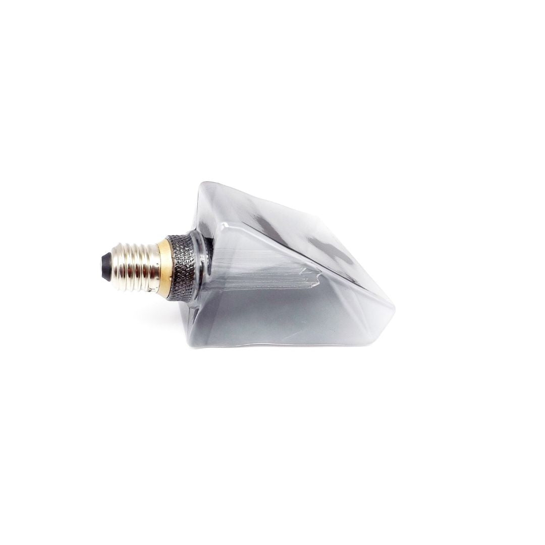 Bombilla Decorativa LED E27 4W 1800K Diamante Cristal Gris
