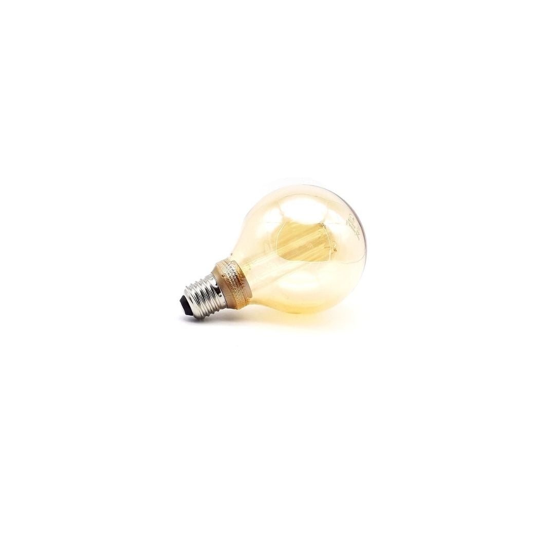 Bombilla Decorativa LED E27 4W 1800K Globo G125 en Cristal Dorado 3