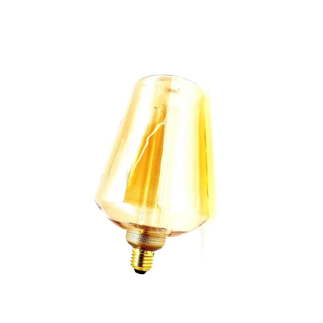 Bombilla Decorativa LED E27 4W 1800K Tulipa en Cristal Dorado 3