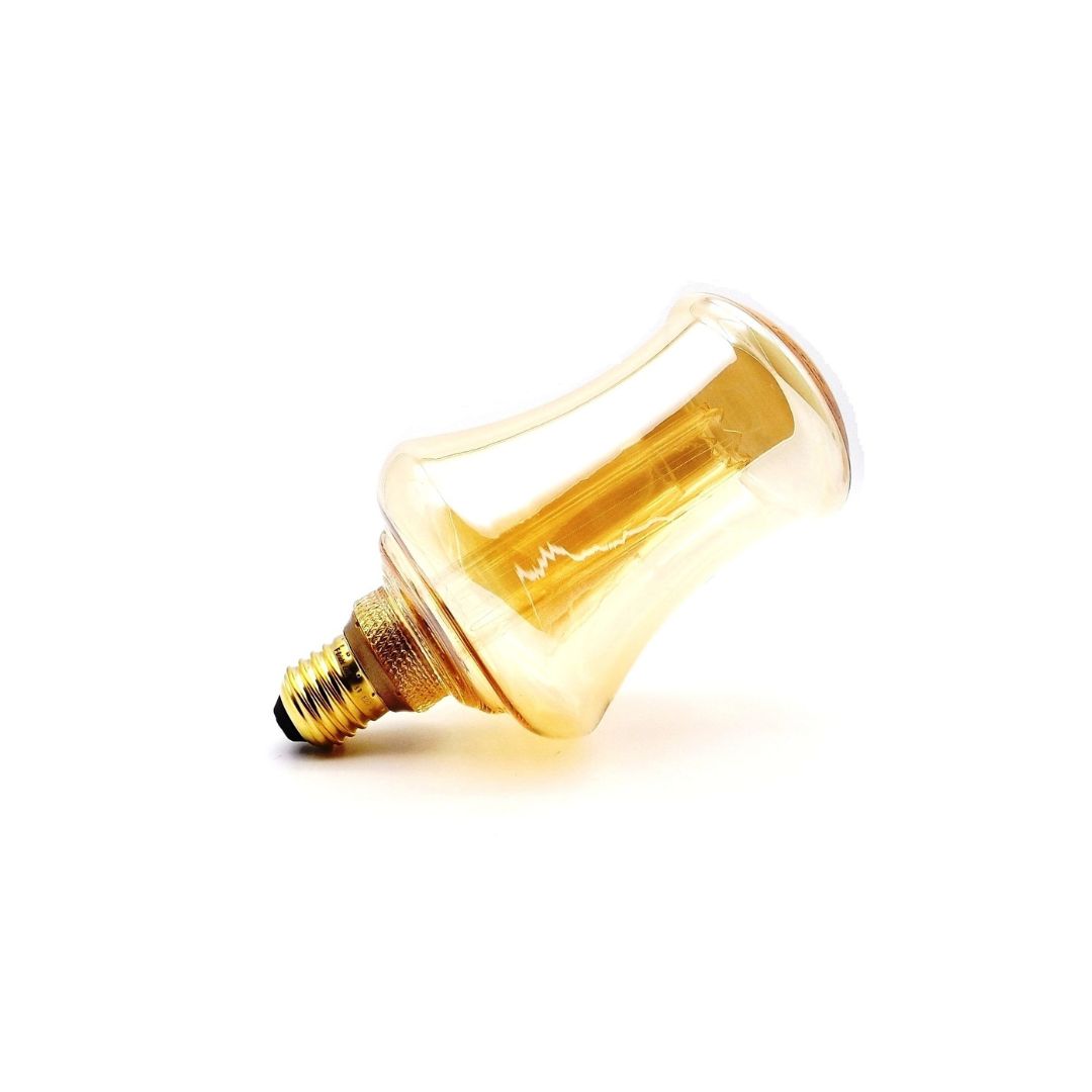 Bombilla Decorativa LED E27 S100 4W 1800K Cristal Dorado