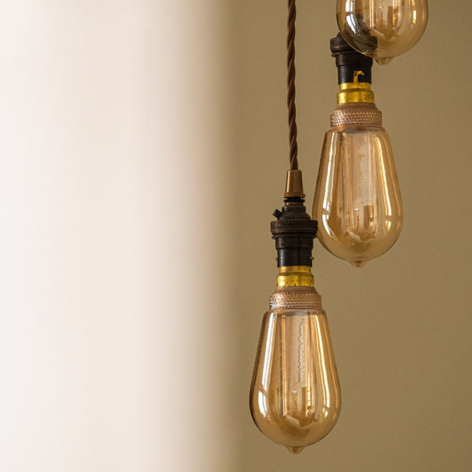 Bombilla Decorativa LED Edison E27 4W 1800K Cristal Dorado