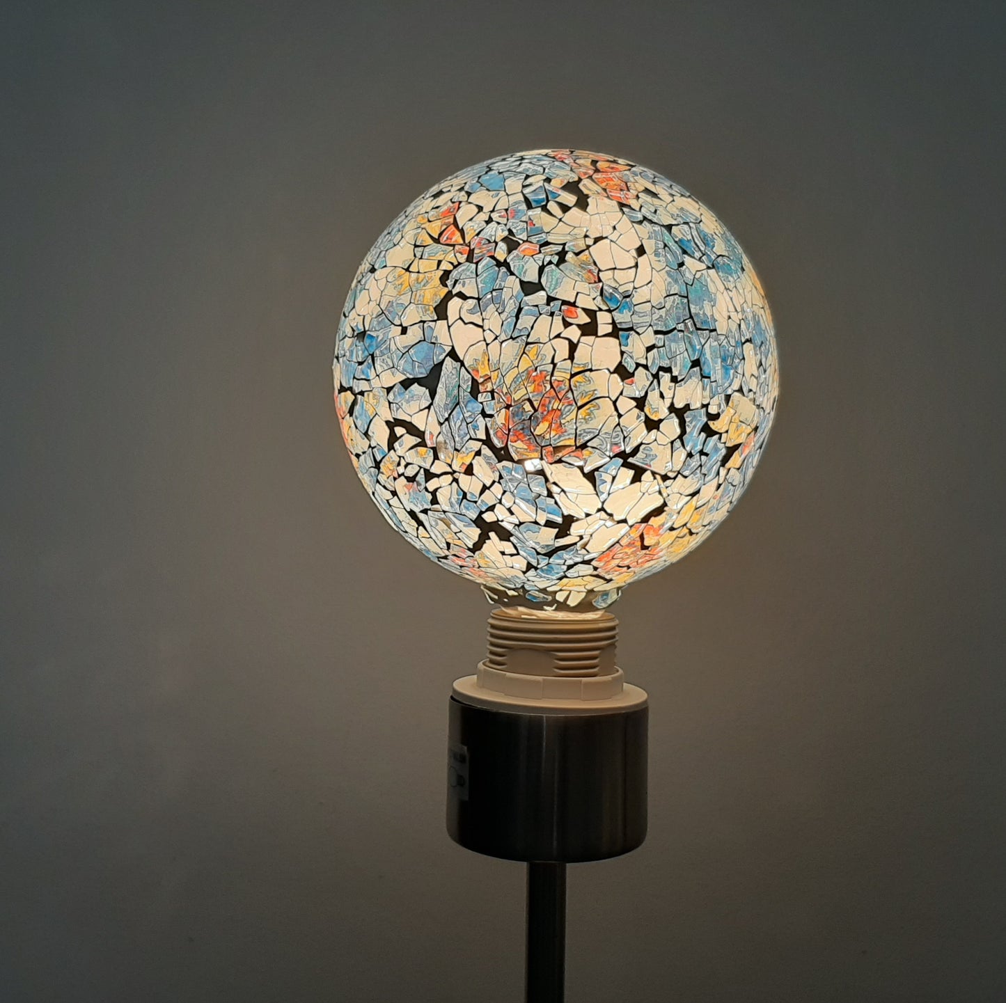 Bombilla Decorativa LED Globo G125 Tiffany Azul E27 4W 3