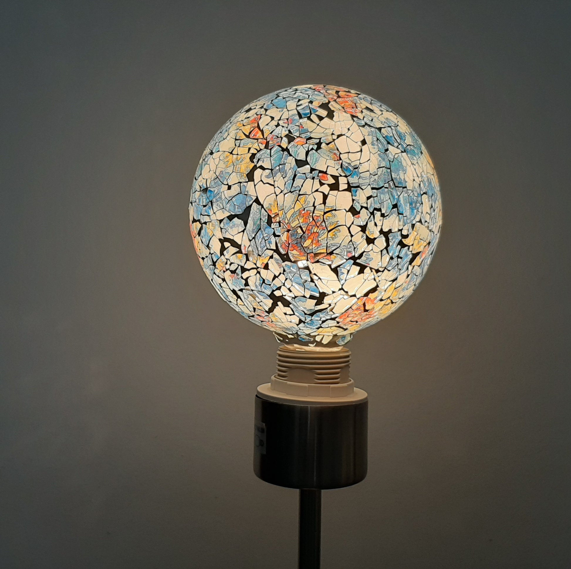 Bombilla Decorativa LED Globo G125 Tiffany Azul E27 4W 3