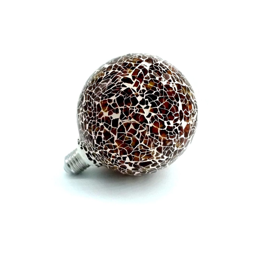 Bombilla Decorativa LED Globo G125 Tiffany Naranja E27 4W 1