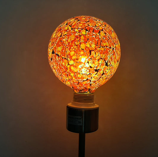 Bombilla Decorativa LED Globo G125 Tiffany Naranja E27 4W 3