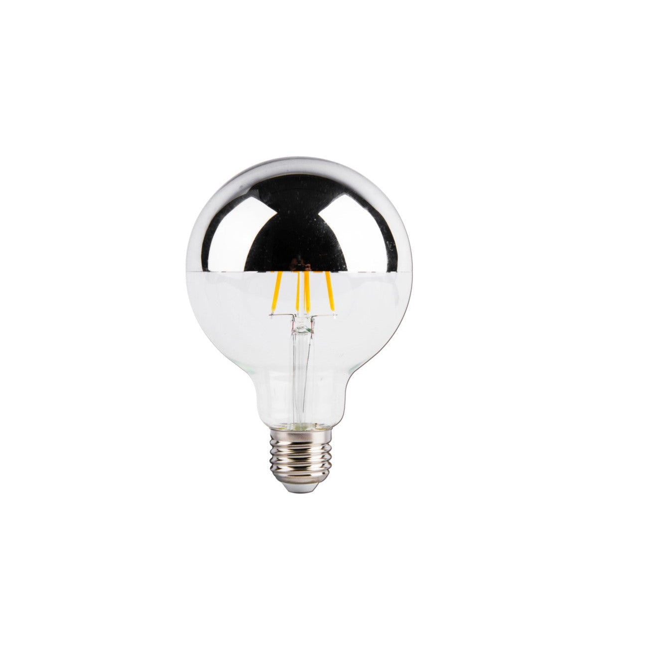 Bombilla Decorativa LED Globo G125 con Espejo - Luz Cálida 3000K, 8W 6