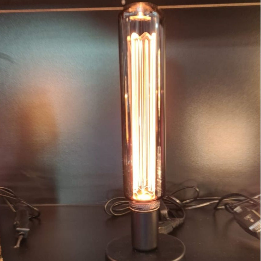 Bombilla Decorativa LED Tubular T60 E27 4W 1800K Cristal Gris 3