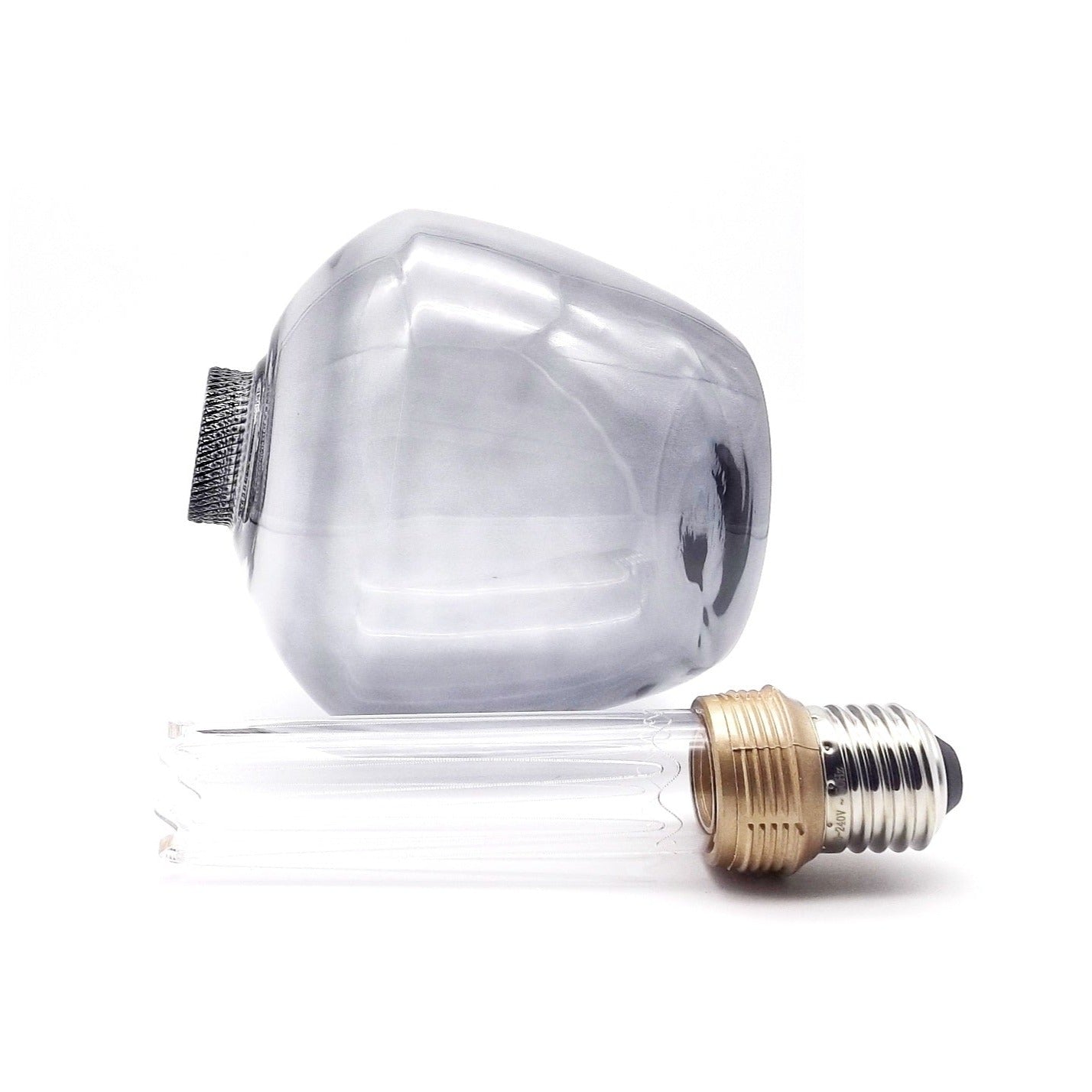 Lâmpada Led Decorativa S123 E27 4W 1800k Vidro Cinzento