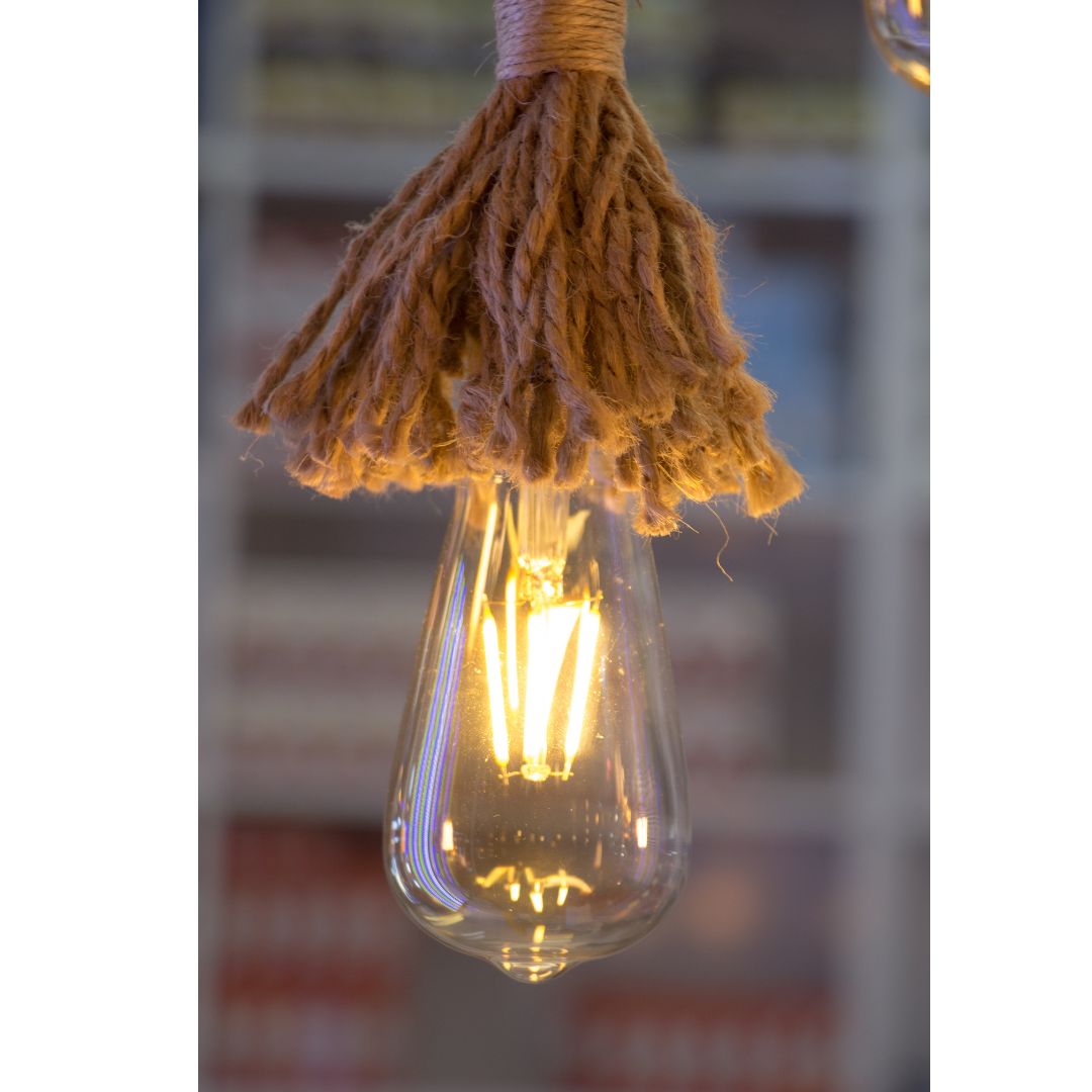 Bombilla Edison Filamento LED E27 4W Cristal Claro 3