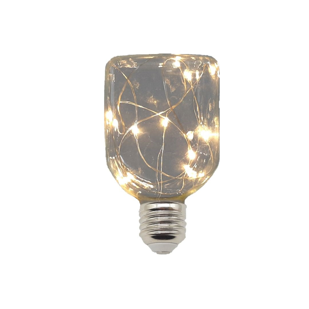 Bombilla LED SQ Especial Guirnalda con Hilo Luminoso Blanco Cálido E27 2