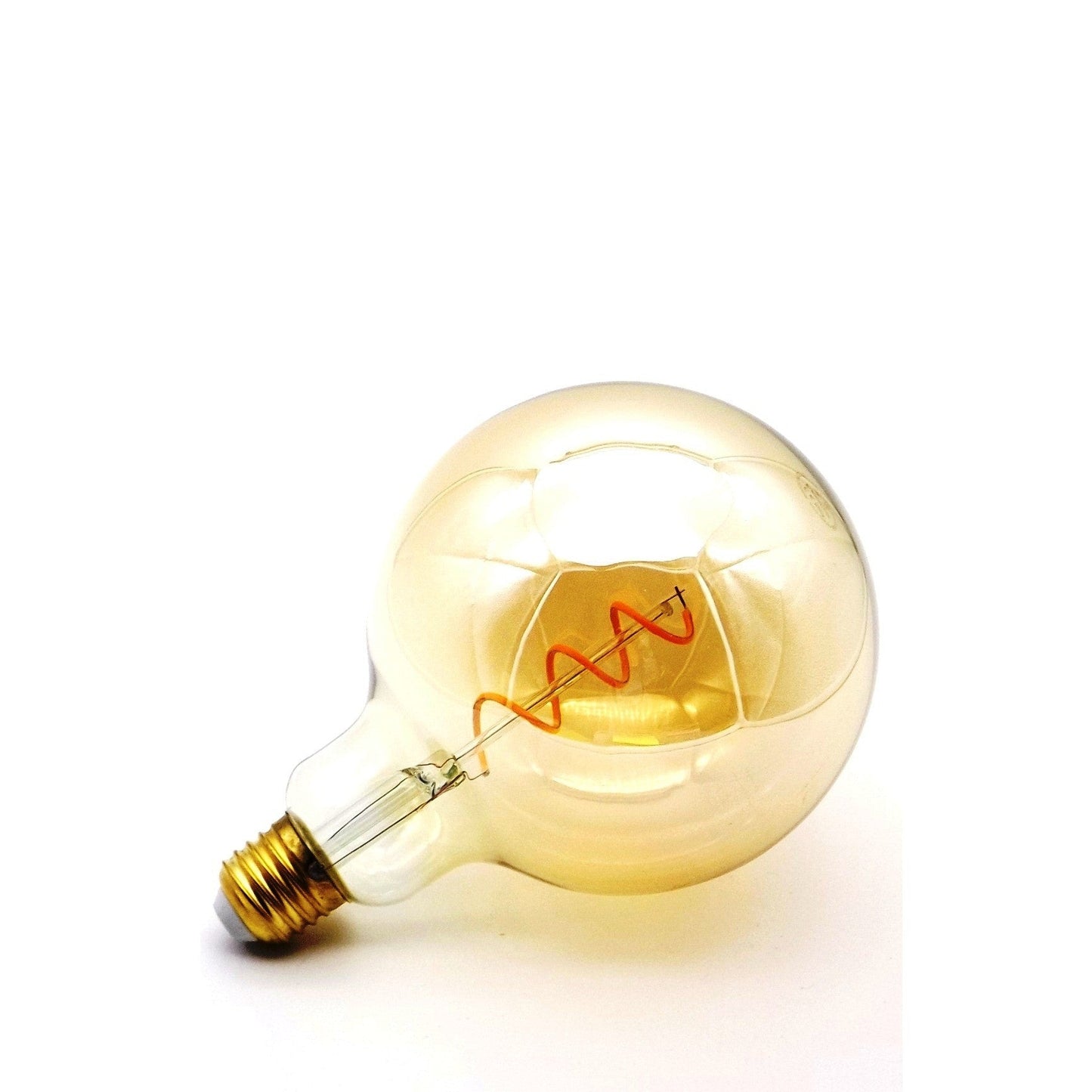 Bombilla Led con Filamento Espiral E27 4w 2000k Globo Dorado 2