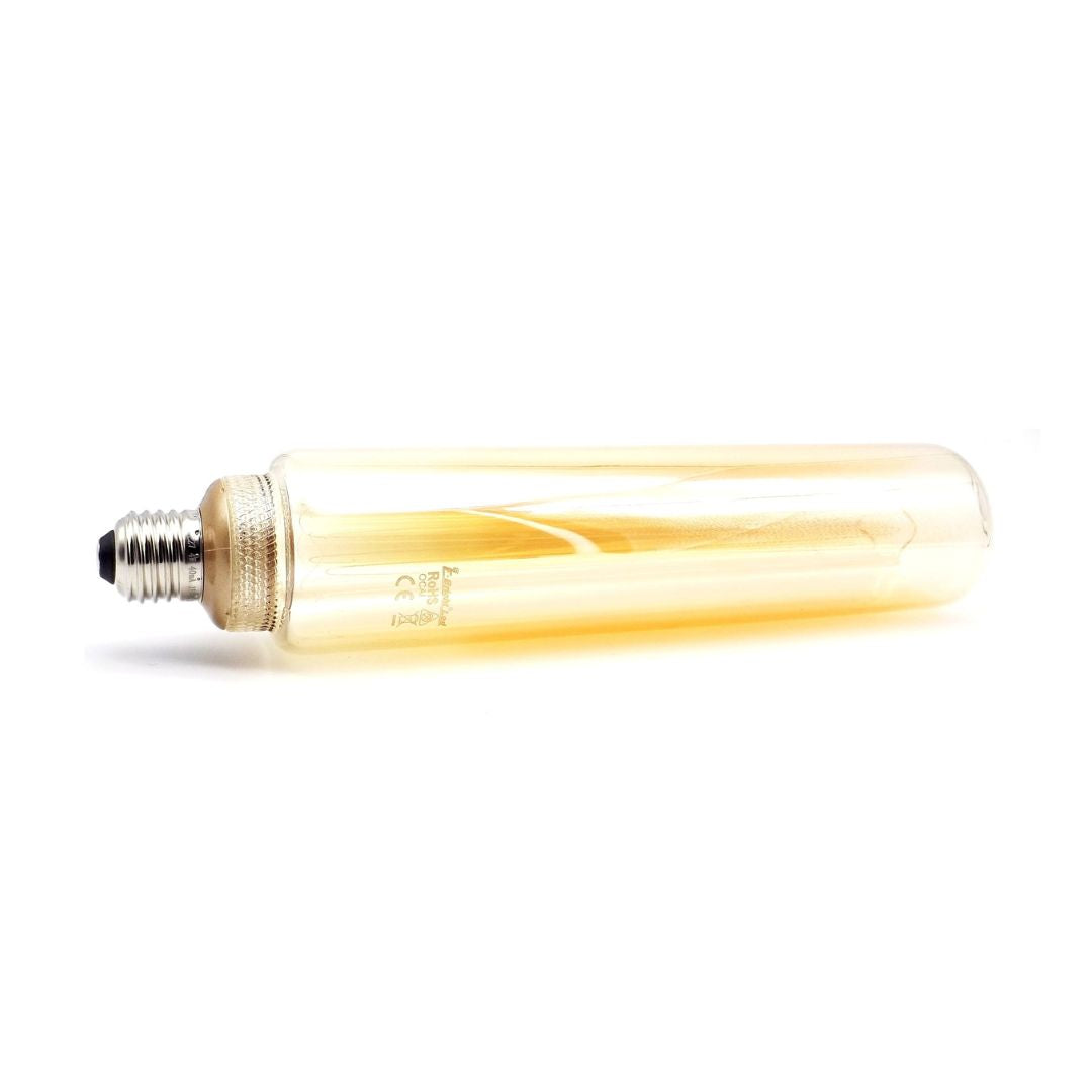 Bombilla Tubular LED Vintage T60 E27 4W 1800K Cristal Dorado 2