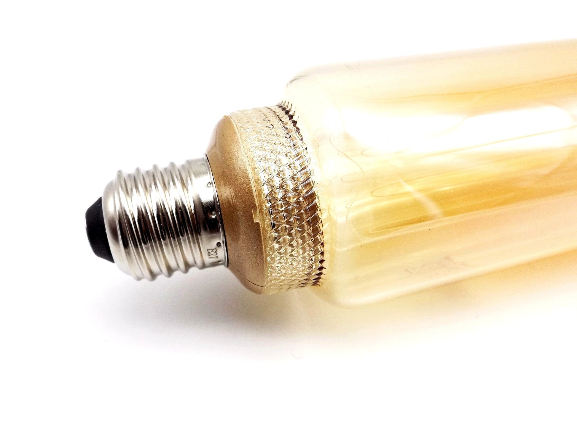 Bombilla Tubular LED Vintage T60 E27 4W 1800K Cristal Dorado 3