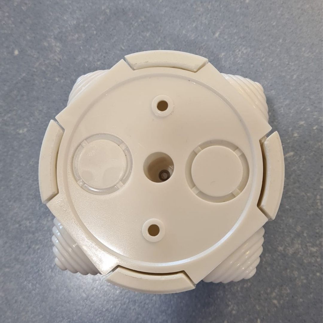 Caja de Distribución Porcelana Blanca 78mm 2